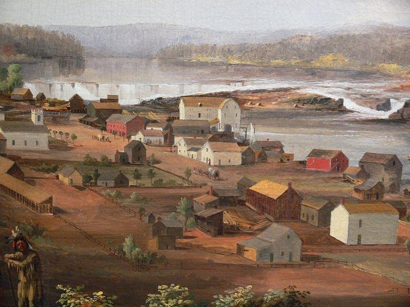 John Mix Stanley Detail from Oregon City on the Willamette River China oil painting art